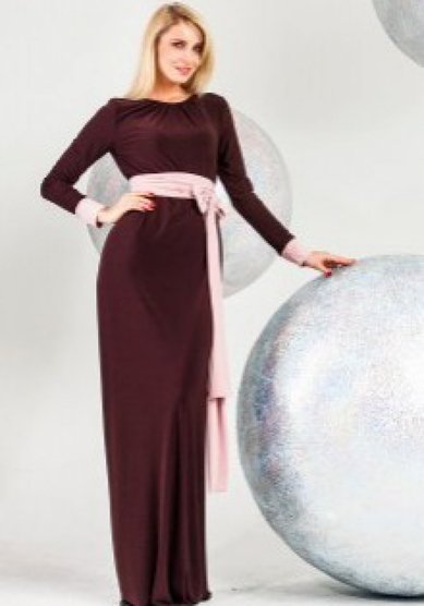Вечернее платье Шоколад-Y55904 - Салон свадебной и вечерней моды Your Love Story