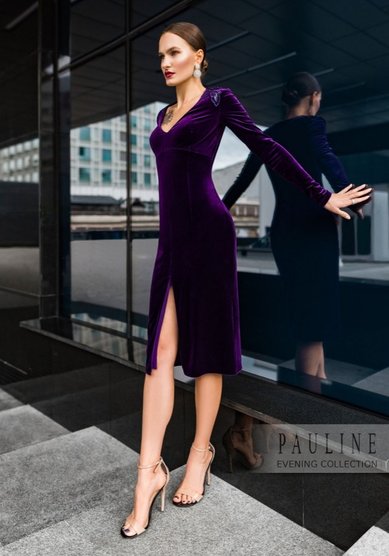 Вечернее платье Энистон миди-Ж66270 - Свадебный салон Жозефина