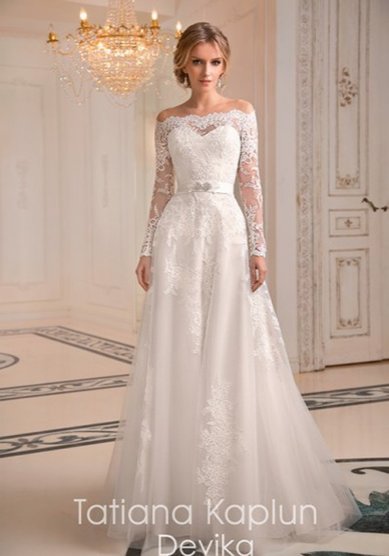 Свадебное платье модель DEVIKA фатиновая юбка-Ж66437 - Свадебный салон Жозефина.