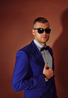 Свадебный мужской костюм 006-M2811. Классический однобортный.