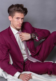 Свадебный мужской костюм DK4448-D3636. Классический однобортный.