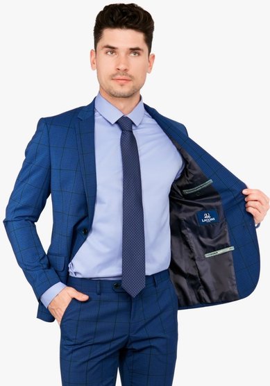 Свадебный мужской костюм MAURICE (синий)-С3682 - Мужские костюмы Силуэт