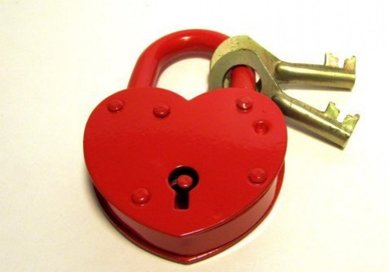 свадебный замочек A91308 - Салон аксессуаров AllSvadba