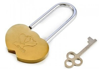 свадебный замочек A91310 - Салон аксессуаров AllSvadba