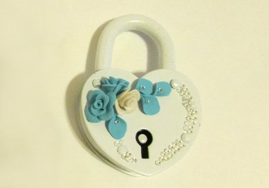 свадебный замочек A91311 - Салон аксессуаров AllSvadba