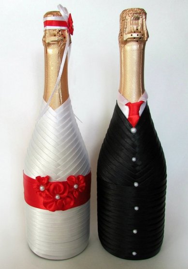 украшения для шампанского A91318 - Салон аксессуаров AllSvadba